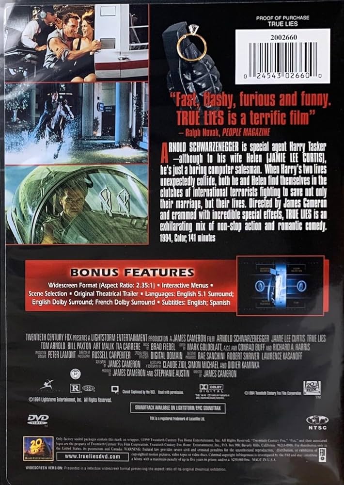 True Lies (Bilingual): Amazon.ca: Arnold Schwarzenegger